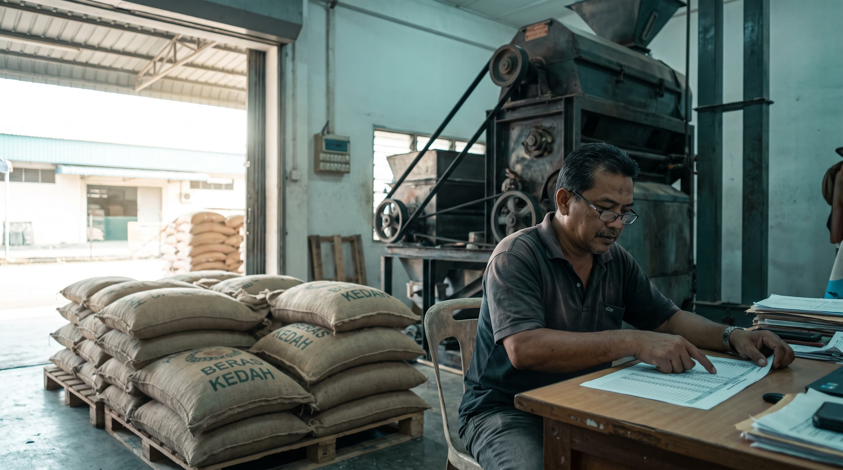 Case study: how an Alor Setar rice-mill cooperative cut off-season waste 18 points with an AI demand-forecast model