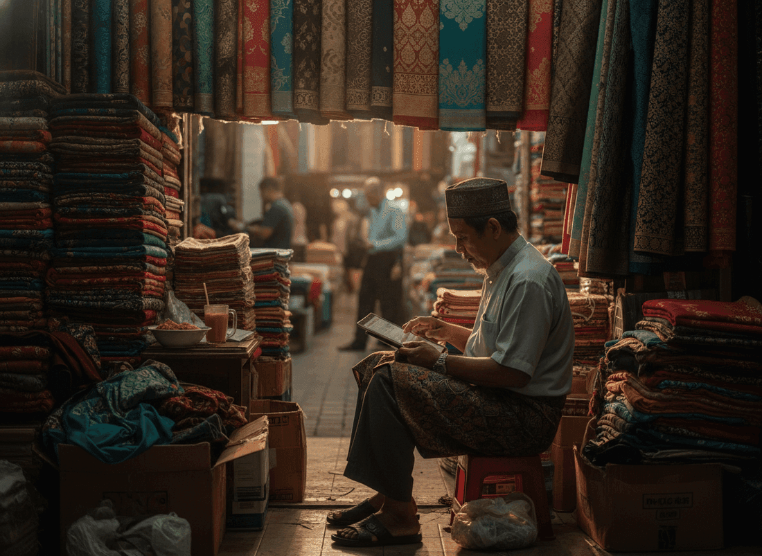Kota Bharu wholesale textile trader — ~20 hours/week of manual order entry recovered