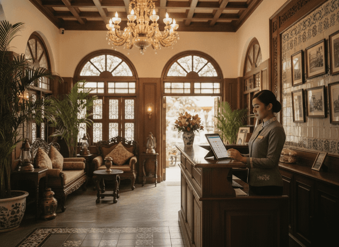 Melaka heritage hotel group — ~RM110k/yr in staffing and rate gains