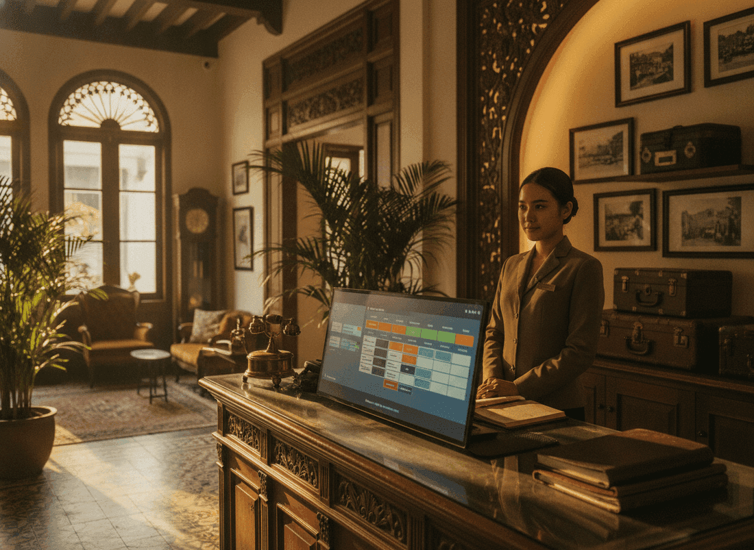 George Town heritage hotel group — ~RM120k/yr from smarter staffing and rates