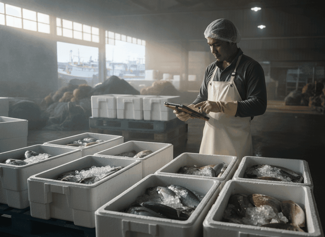 Terengganu seafood processor — Spoilage cut, ~15 hours/week of reconciling saved