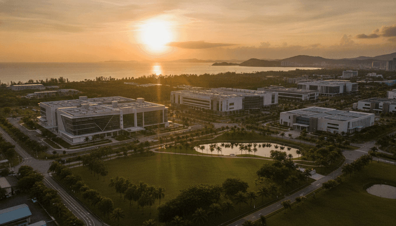 Bayan Lepas cityscape backdrop for digital-services and AI build work in Penang