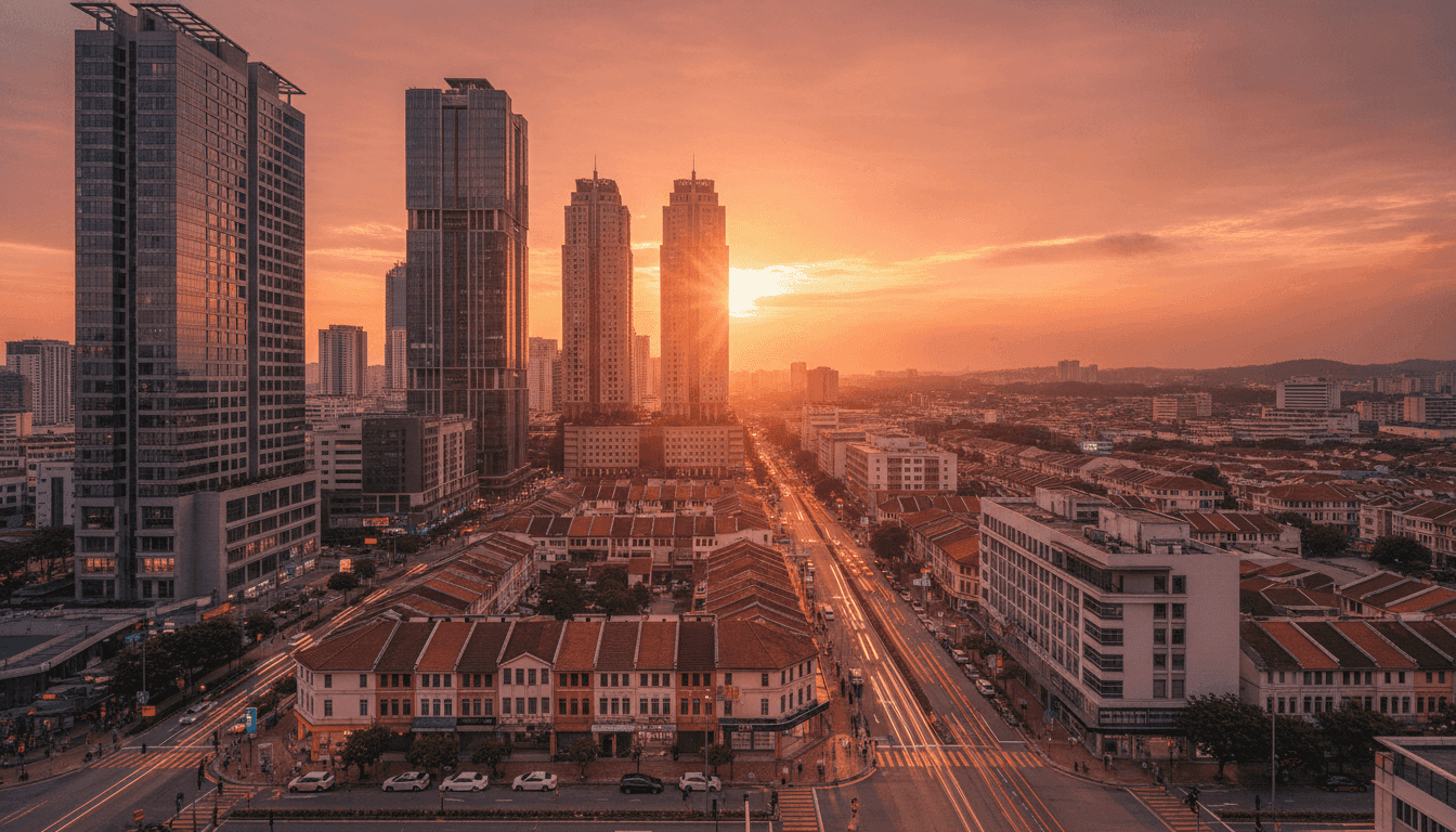 Petaling Jaya (PJ) cityscape backdrop for digital-services and AI build work in Selangor