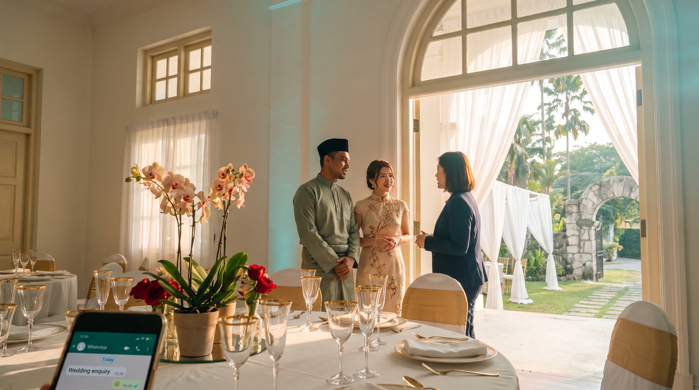 Case study: how an Ipoh wedding venue cut 70% of booking-enquiry work with an AI concierge
