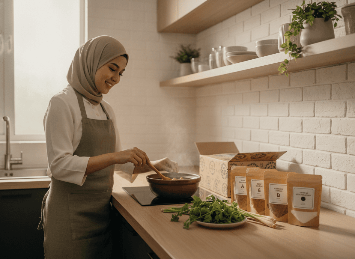 In the kitchen — a heritage meal, ready in 20 minutes